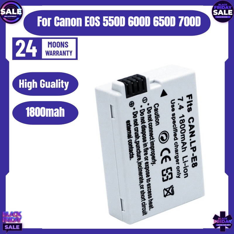 New LP-E8 Camera Battery for C - đánh giá và giá Drone Camera