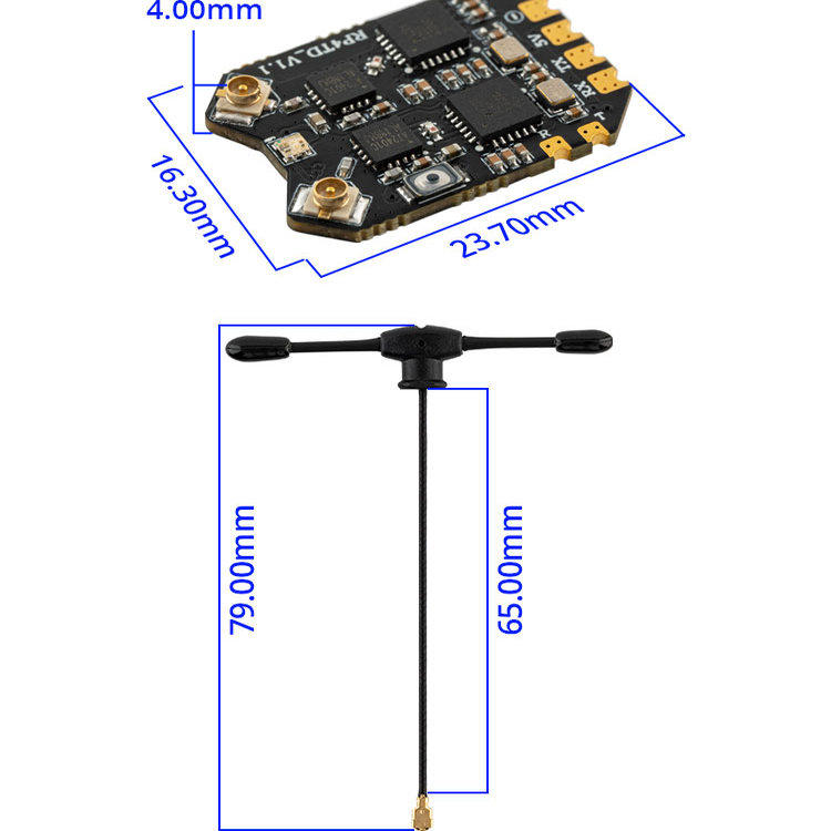 RadioMaster RP4TD ExpressLRS 2 - đánh giá và giá Drone Compass